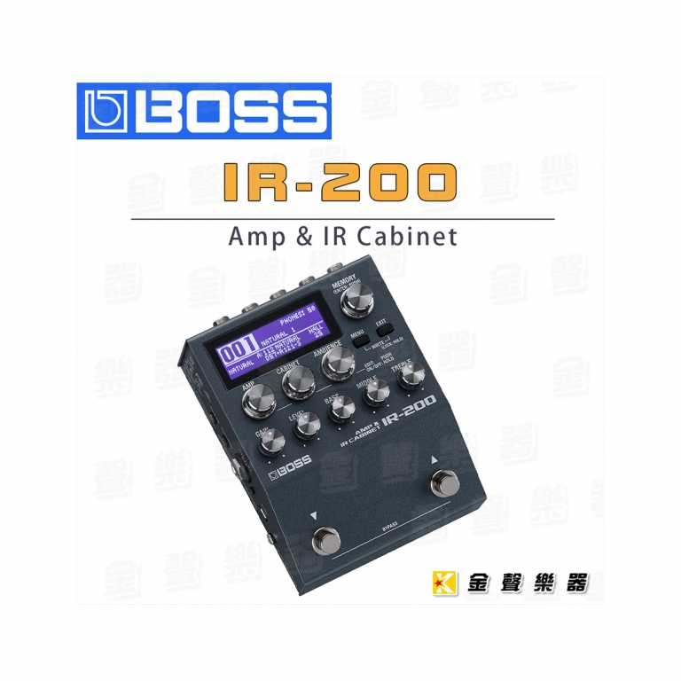 BOSS IR-200 Amp & IR Cabinet 效果器-金聲樂器音響